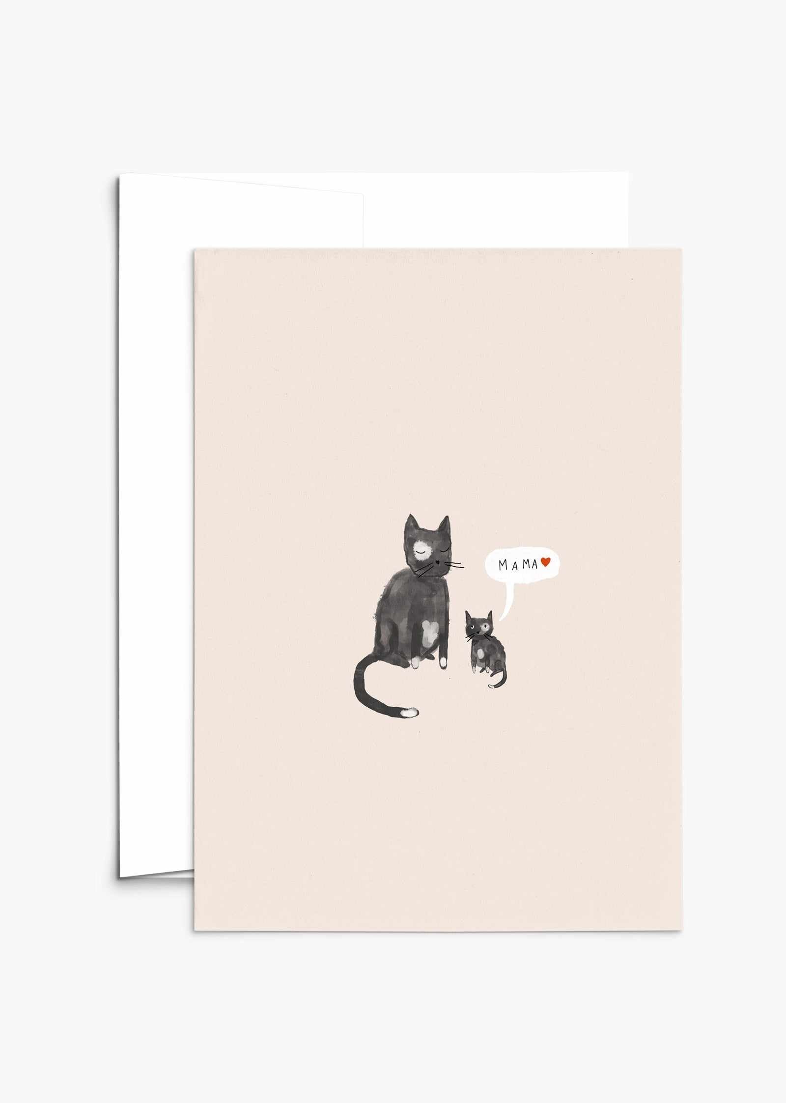 Maternal Love Greeting Card 5x7 with recycled paper and compostable packaging