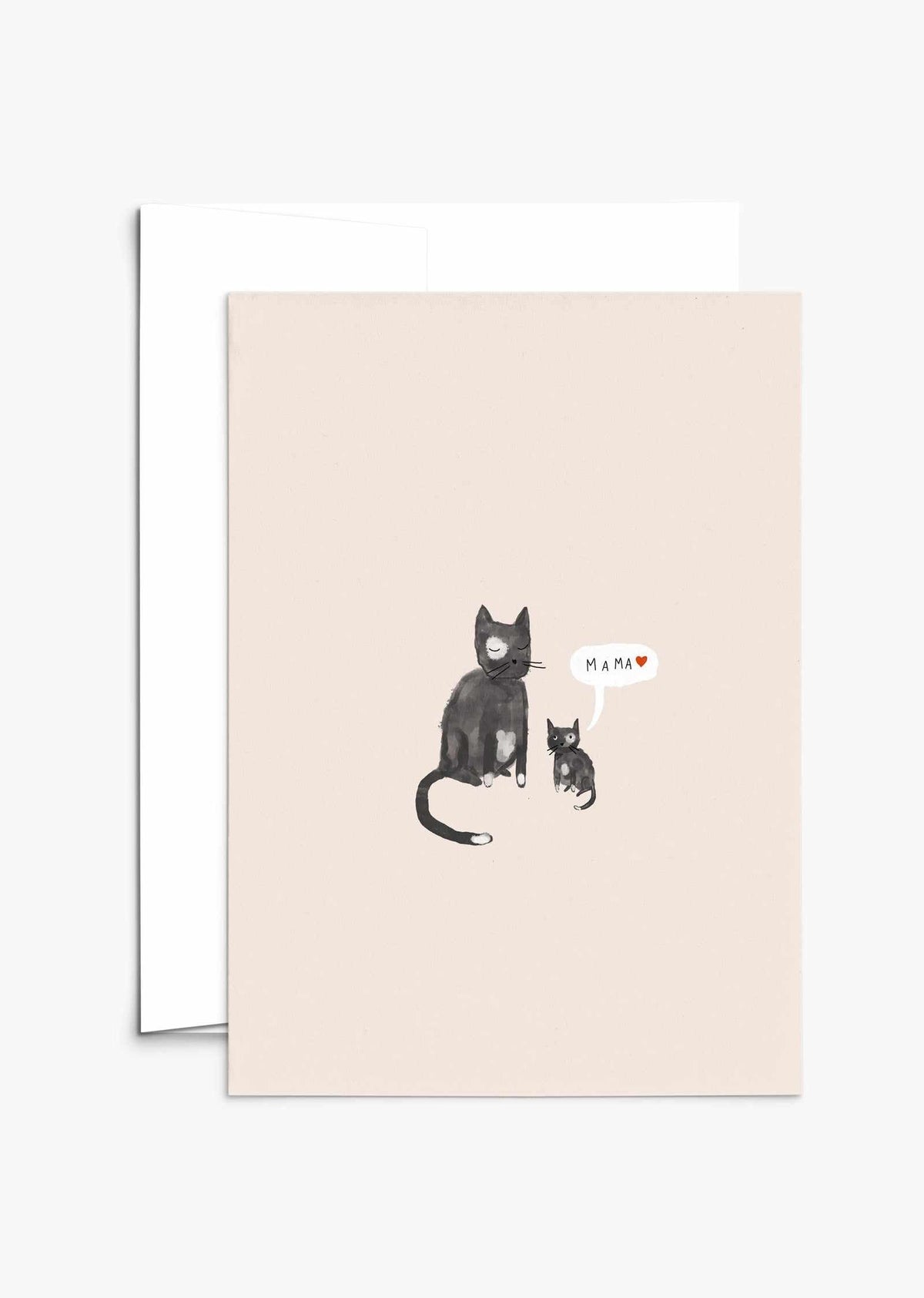 Maternal Love Greeting Card 5x7 with recycled paper and compostable packaging