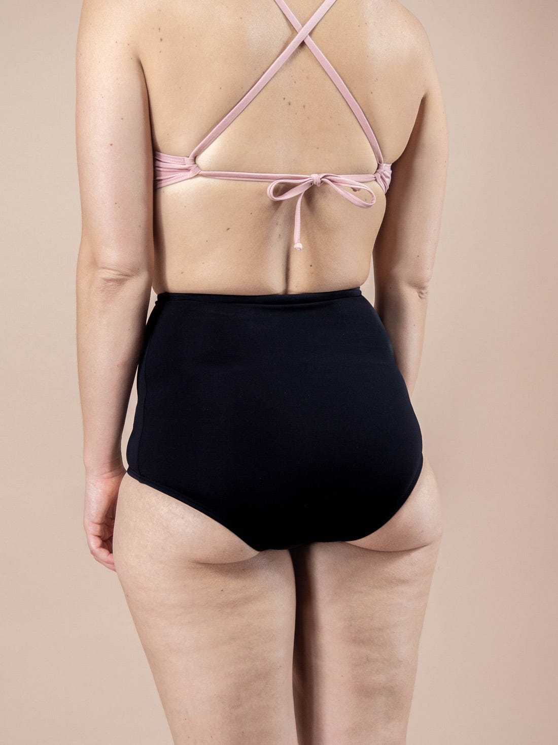 Women's Mesh High Waist Bikini Bottom - Shade & Shore™ Black XS