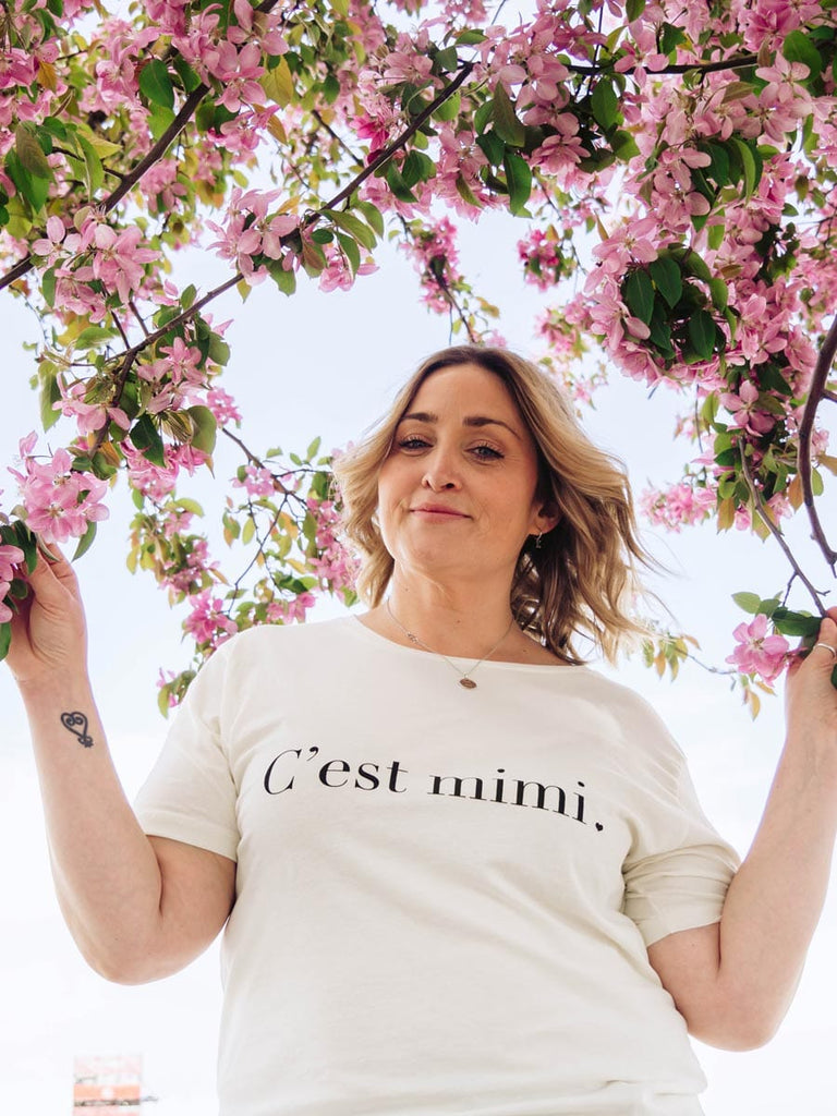 C'est Mimi ethical pima cotton t-shirt by mimi and august