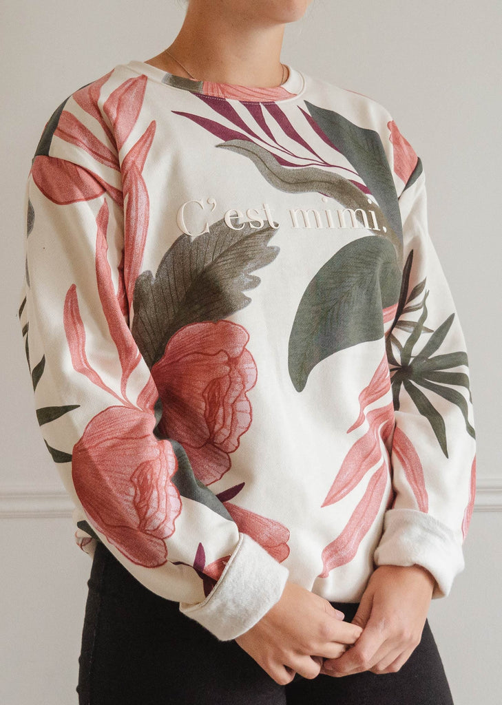 exclusive c'est mimi sweatshirt by mimi and august