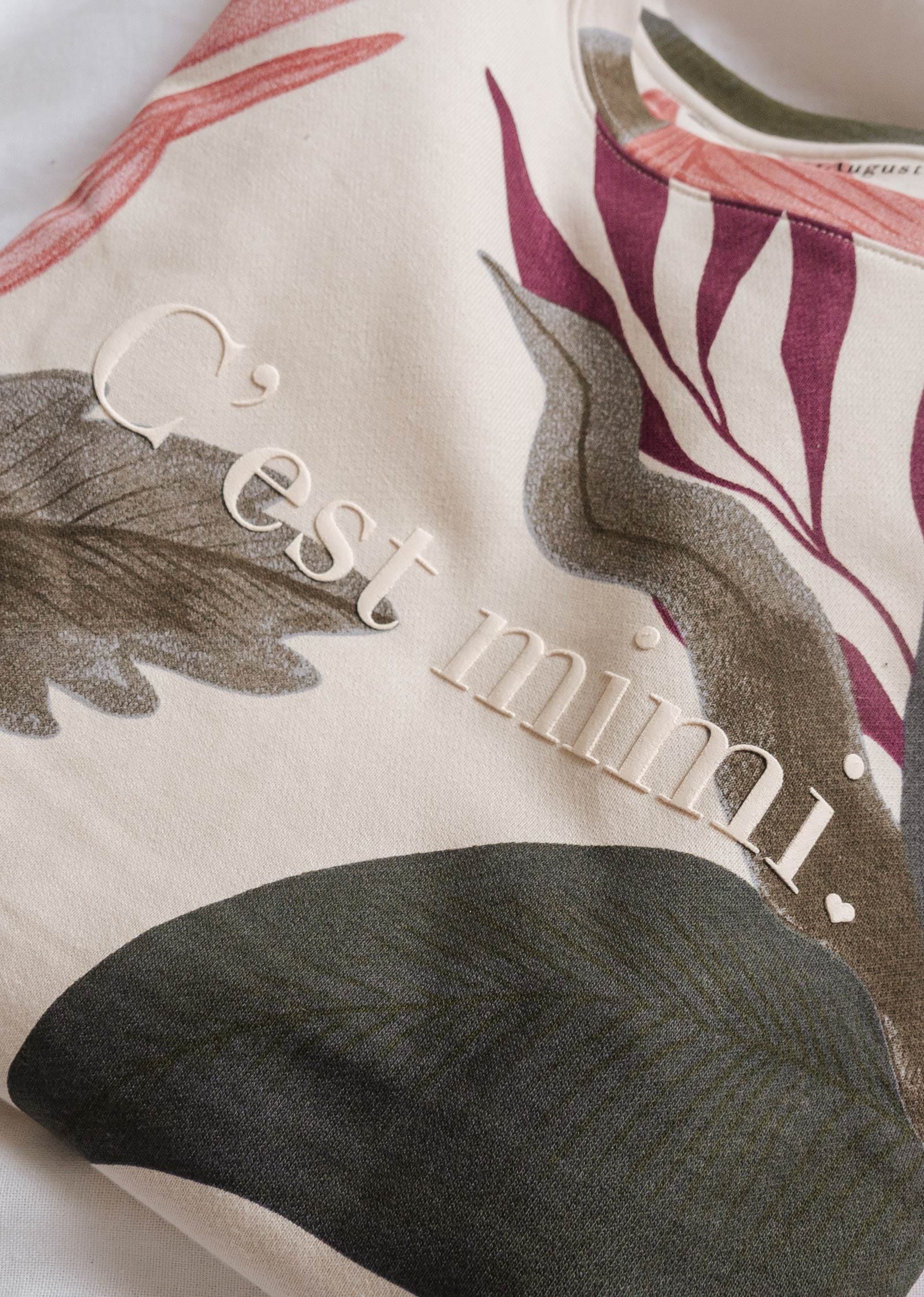 C'est mimi sweatshirt stamped