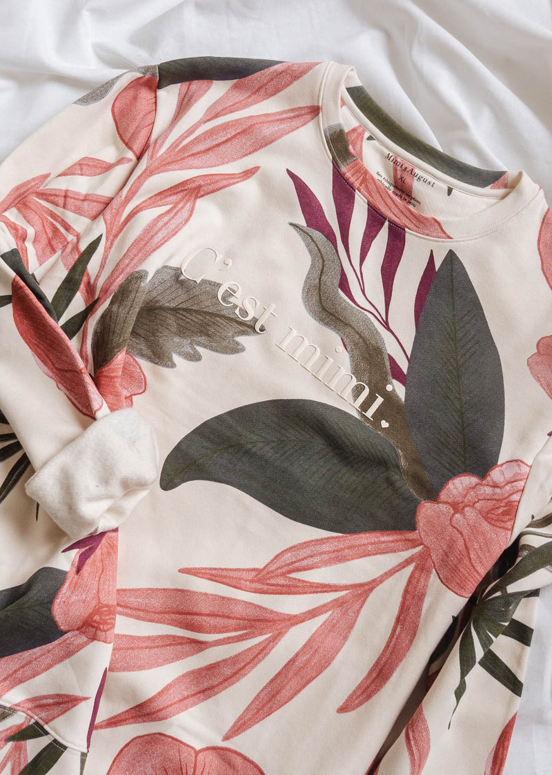 C'est Mimi Floral Sweatshirt Mimi and august