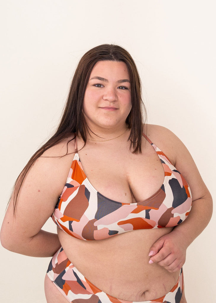 Supportive bkini bralette designed in Montreal Canada - Mimi and august