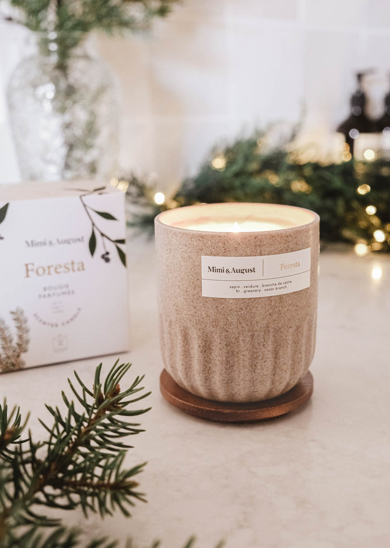 Foresta Reusable Candle size 11 oz by mimi and august