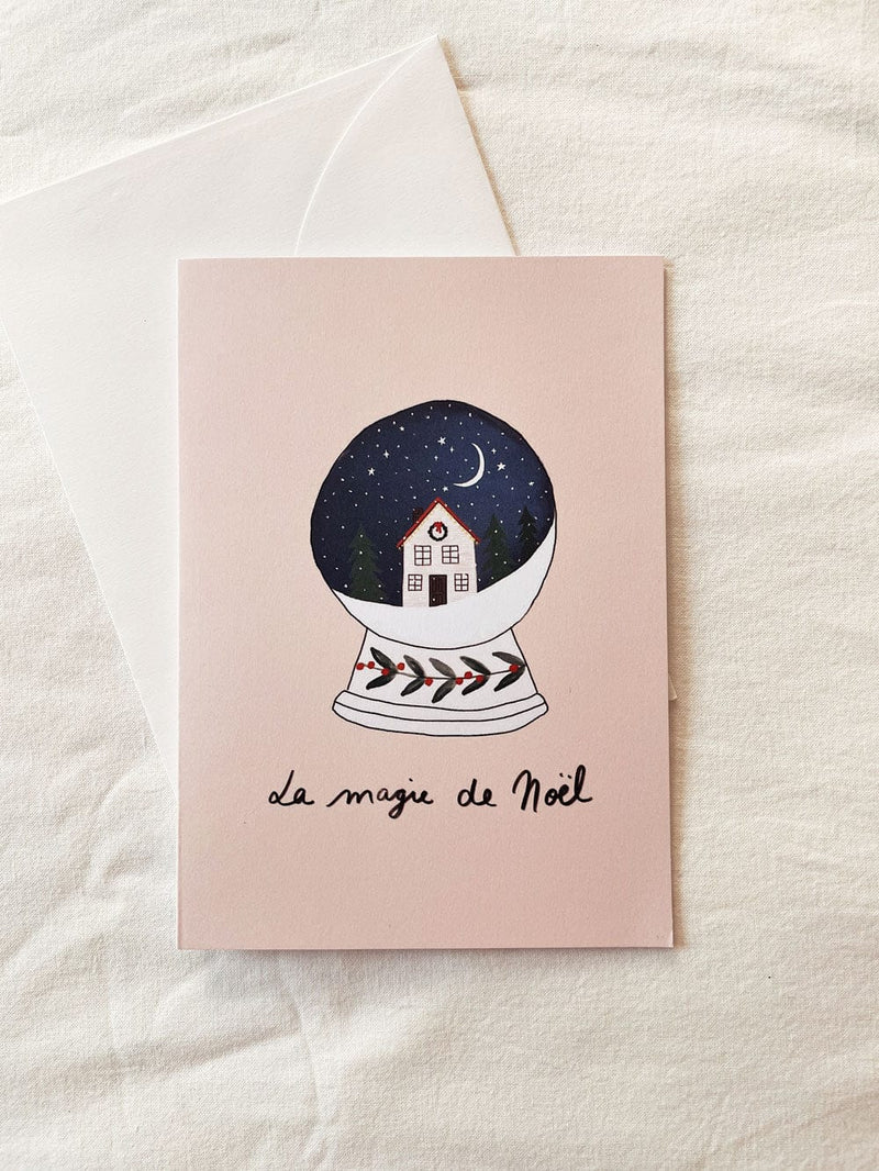La-magie-de-noël Bas Christmas Eco-friendly Greeting Card by mimi & august
