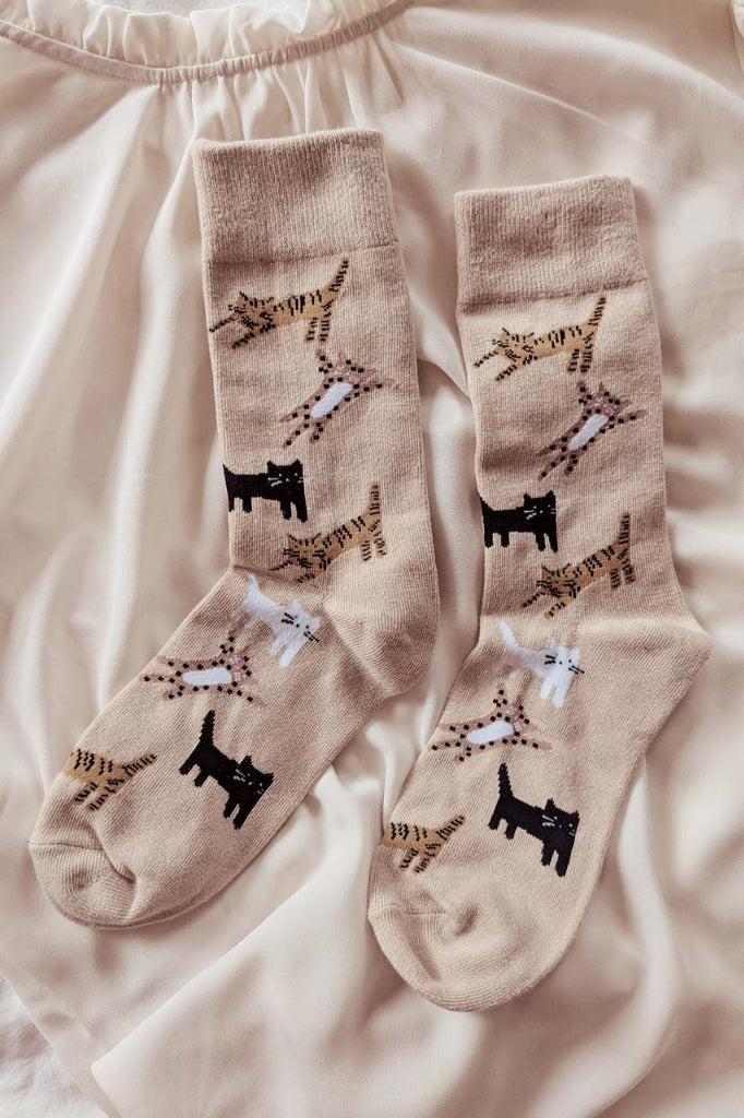 Les Petits Bas - Chaussettes en coton confortables Kitten par Mimi & August
