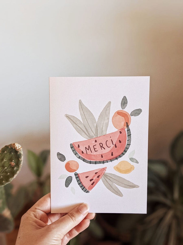 Merci (fruit version) | Beautiful Greeting Card by Mimi and august
