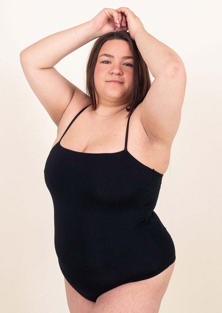 Nohea black one piece offers adjustable straps - mimi and august