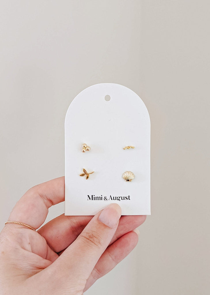 Tofino kit - High Quality Gold Earrings by Mimi & August
