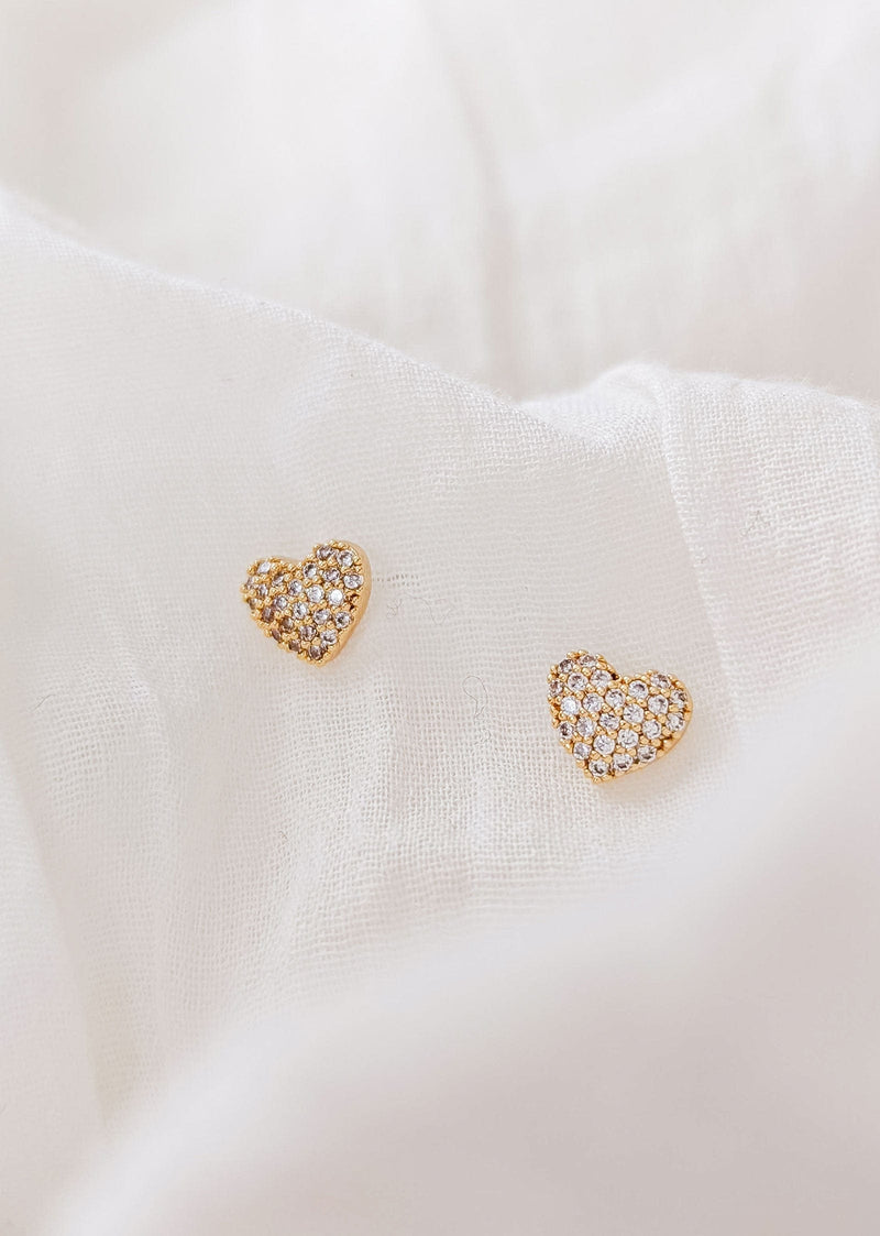 You stole my heart - Gold plated earrings