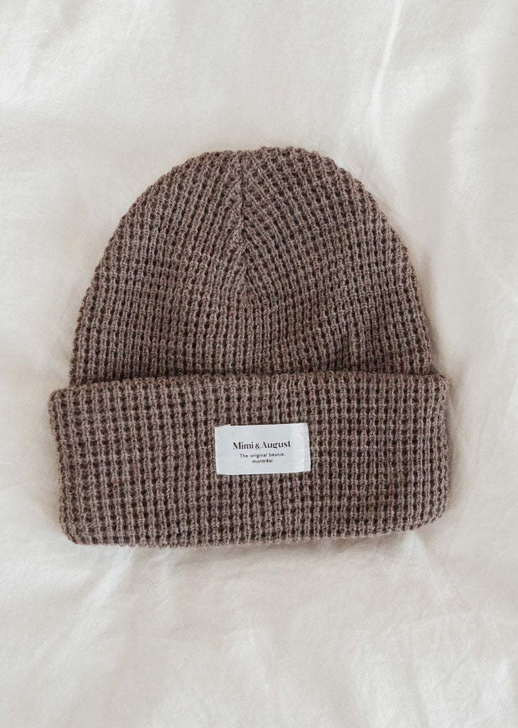 The original brown waffle beanie montreal