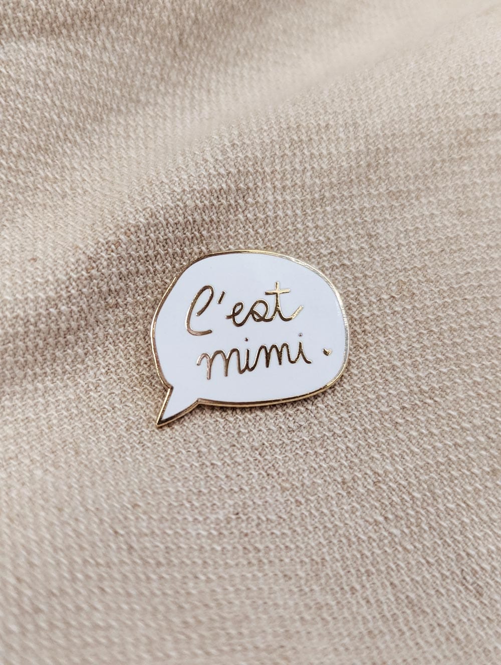 C'est Mimi Enamel Lapel Pin at Mimi & August