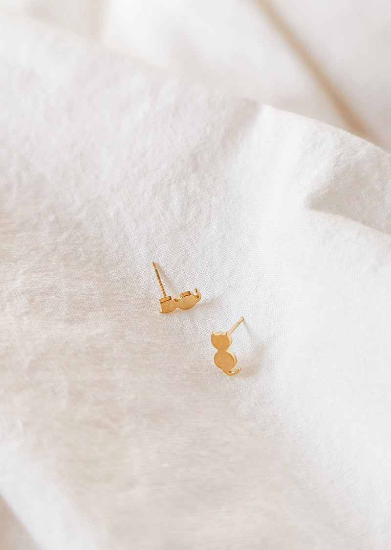 Deux Petits Chats - High Quality Gold Earrings by Mimi & August