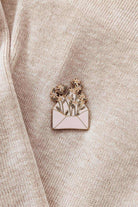 Flower for you enamel pin by mimi & august