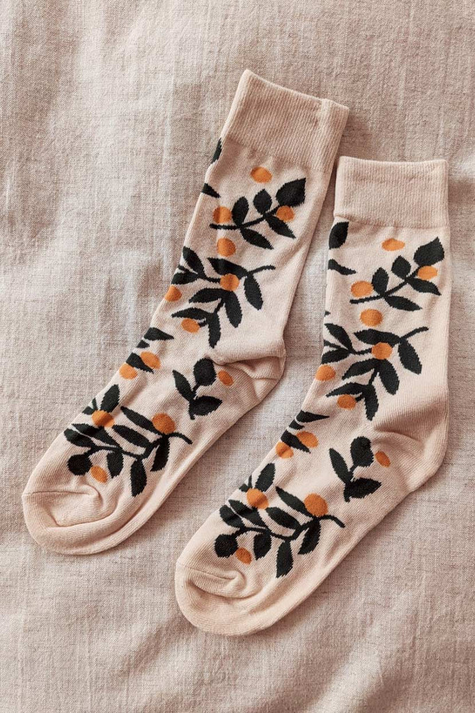Les Petits Bas - Mandarine Chaussettes confortables en coton par mimi & august