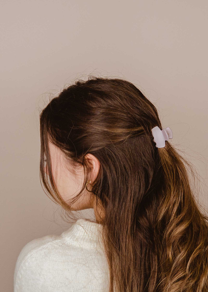 Milan Mini Jaw Hair Clip color lilac created by mimi and august