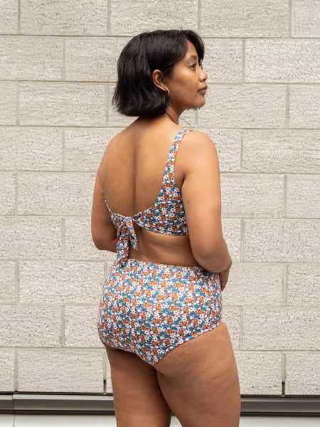 Paloma Papaya high waisted bikini bottom