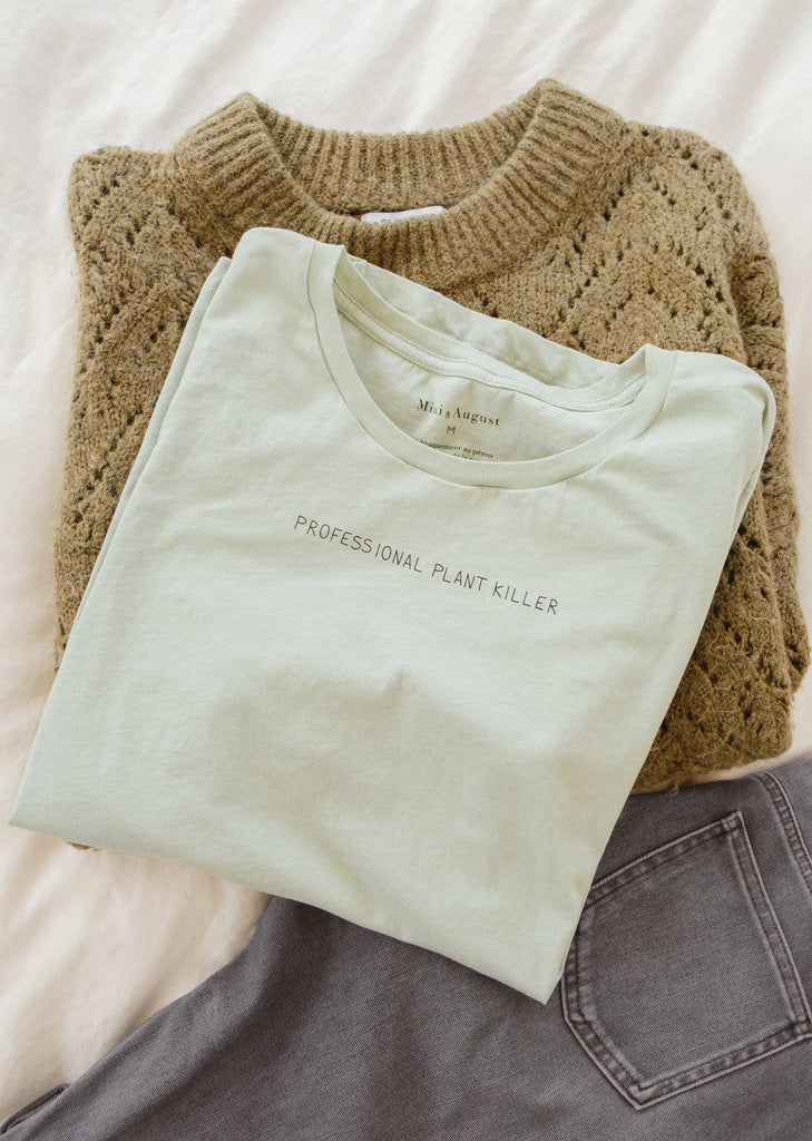 T-shirt de tueur professionnel de plantes, fabriqué en coton pima par mimi and august