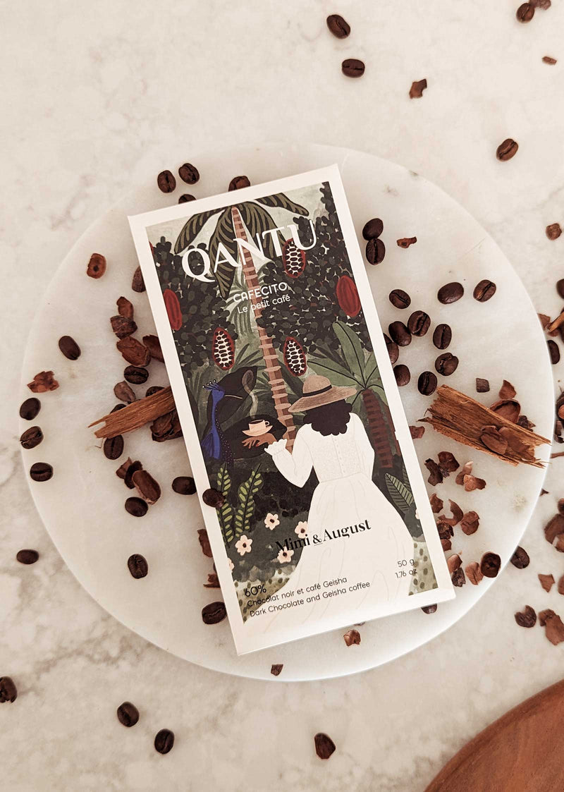 Barre chocolatée Cafecito de Qantu et Mimi & August