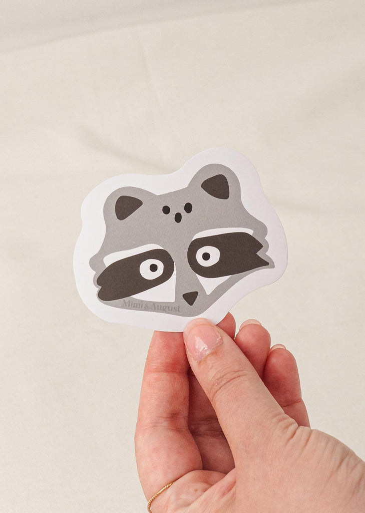 Montreal raccoon vinyl sticker