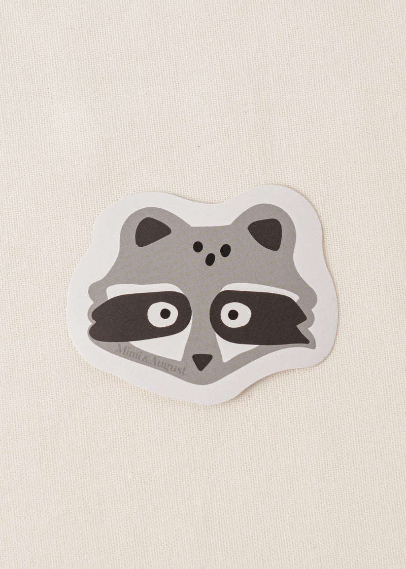 Cute Raccoon Vinyl Sticker by mimi and august