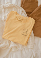 unimpressed cat illustration t-shirt made by mimi and august